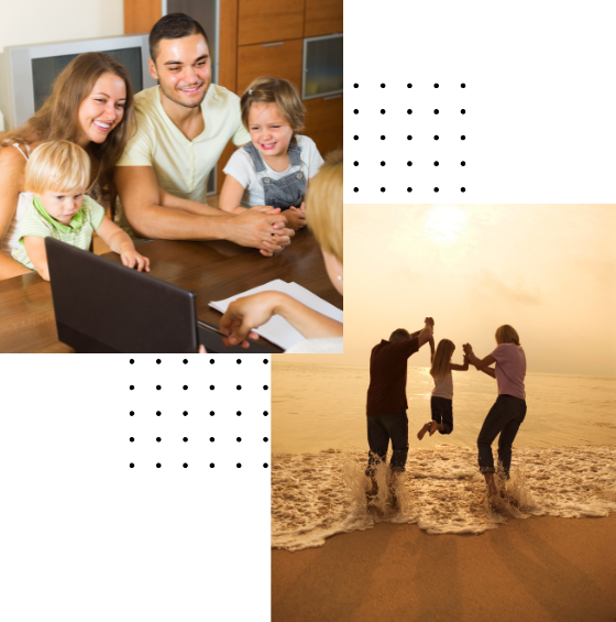 collage foto familia